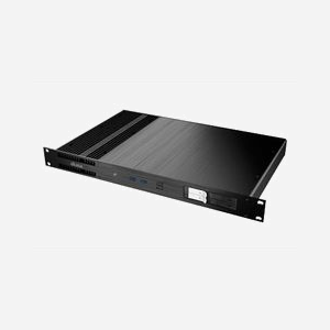 Boîtier serveur Akasa Galileo TU1 Rack 1U noir pour disques 2.5" - Format mini-ITX, dimensions 482.6 x 278 x 43.6 mm, référence A-ITX27-M1B - Miniature 1