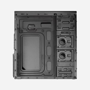 Akyga AK13BK Boîtier PC Micro Tower Noir, Acier/ABS, Micro-ATX/Mini-ITX/ATX, 3x 3.5", 3x 2.5", 1x 5.25" interne/externe, USB 3.2 Gen 1, Ventilation 120mm avant/arrière/lateral (optionnel) - Miniature 4