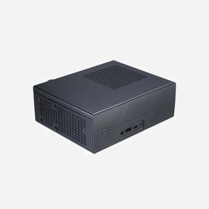 Akasa Cypher ST A-STX04-M2B Boîtier PC Small Form Factor (SFF) Noir, ABS/SGCC, Mini-STX, 2x 2.5", Audio, USB 2.0, Ports Série, 193x153x67mm - Miniature 2