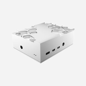 Akasa Gem A-RA09-M1S : PC USFF Blanc, Lecteur MicroSD, USB 2.0/USB 3.2 Gen 1, 96x75.6x34.3mm (sans bloc d'alimentation) - Miniature 1