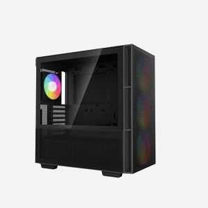 DeepCool CH560 Noir : Boîtier PC Midi Tower, ATX/EATX/microATX/Mini-ITX, 3x140mm avant, 1x120mm arrière, USB 3.2 Gen 1 Type-A & Type-C, Acier/Verre Trempé - Miniature 2