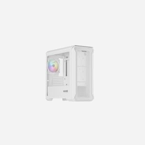 GENESIS Irid 503 Mini Tower PC Transparent/Blanc micro ATX/Mini-ITX, 2x3.5", 3x2.5", 1x120mm arrière, USB 3.2 Gen 1, compatible watercooling - Miniature 2