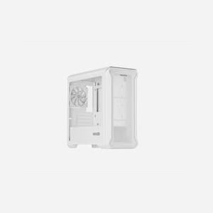GENESIS Irid 503 Mini Tower PC Transparent/Blanc micro ATX/Mini-ITX, 2x3.5", 3x2.5", 1x120mm arrière, USB 3.2 Gen 1, compatible watercooling - Miniature 3