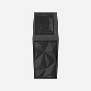 GENESIS Diaxid 605F - Boîtier PC Midi Tower Noir, ATX/micro ATX/Mini-ITX, 3x120mm Avant, 1x120mm Arrière, USB 3.2 Gen 1/Gen 2, Acier/Verre Trempé - Miniature 3