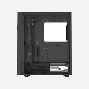 GENESIS Diaxid 605F - Boîtier PC Midi Tower Noir, ATX/micro ATX/Mini-ITX, 3x120mm Avant, 1x120mm Arrière, USB 3.2 Gen 1/Gen 2, Acier/Verre Trempé - Miniature 4