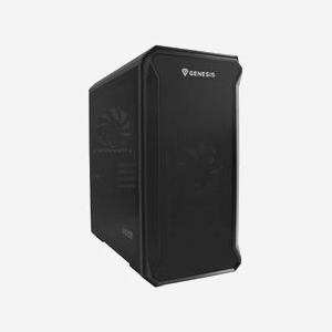 GENESIS Irid 503 Micro Tower Noir - Boîtier PC Micro ATX/Mini-ITX, 2x3.5", 3x2.5", USB 3.2 Gen 1, Ventilation 120mm, Compatible Watercooling 240mm - Miniature 1