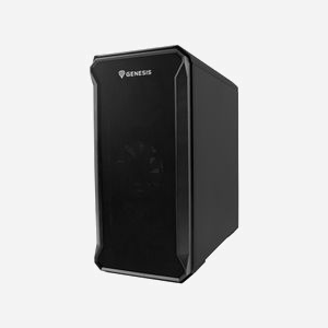 GENESIS Irid 503 Micro Tower Noir - Boîtier PC Micro ATX/Mini-ITX, 2x3.5", 3x2.5", USB 3.2 Gen 1, Ventilation 120mm, Compatible Watercooling 240mm - Miniature 2