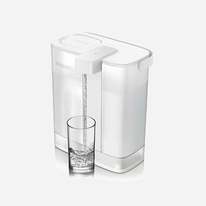 Philips AWP2980WH/24 Filtre à Eau 3L à Poser - Débit 1L/min, 2-38°C, Pression Max 1 bar, 233x152x263mm, 5W - Blanc