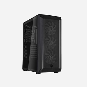 Silverstone FARA 511Z Midi Tower Noir - Boîtier PC ATX/micro ATX/Mini-ITX, Acier/Plastique/Verre trempé, 1x 3.5", 2x 2.5", USB 3.2 Gen 1, 3x 120mm ARVB avant - Miniature 3