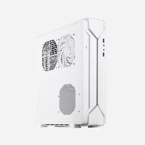 Boîtier PC Silverstone RVZ03-ARGB Blanc, Format Bureau, Mini-ITX/DTX, 3x2.5", 2 Slots, Vent. 120mm, RGB Adressable, 330x350x105mm, Sans Alimentation ATX/PS2