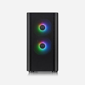 Thermaltake V150 Micro Tower Noir (CA-1R1-00S1WN-02) - Micro ATX/Mini-ITX, 2x120mm avant, 1x120mm arrière, 2x2.5", 2x3.5", USB 3.2, SPCC, Vitre Trempée - Miniature 2