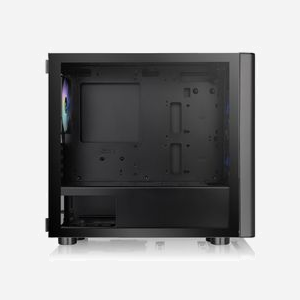 Thermaltake V150 Micro Tower Noir (CA-1R1-00S1WN-02) - Micro ATX/Mini-ITX, 2x120mm avant, 1x120mm arrière, 2x2.5", 2x3.5", USB 3.2, SPCC, Vitre Trempée - Miniature 3