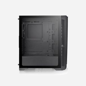 Thermaltake H350 TG RGB - Boîtier PC Midi Tower Noir (SPCC, Verre Trempé) - ATX/microATX/Mini-ITX, 2x3.5", 2x2.5", USB 3.2 Gen 1, Ventilateurs 120mm - Miniature 3