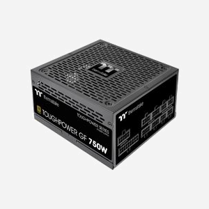 Thermaltake 750W ATX 24-pin Modulaire 80 PLUS Gold : Alimentation PC 750W (900W crête), 100-240V, Ventilateur 14cm, Câbles SATA/PCIe/Molex inclus, PFC Actif.