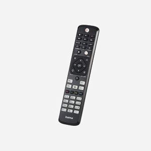 Télécommande TV Hama 00221063 IR Wireless Philips, 46 Boutons Programmables, Portée 10m, Noir, Alimentation 2xAAA, 50x25x214mm