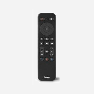 Hama 00221050 Télécommande IR Universelle - 21 Boutons, Rétroéclairage, Portée 10m, TV/SAT-STB, Alimentation 2x AAA, Noir