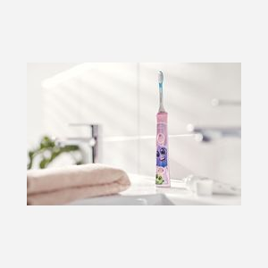 Philips Sonicare For Kids HX6352/42 Brosse à Dents Électrique Ultrasonique Enfant, 62000 mouvements/min, 2 modes, Bluetooth, Batterie Li-Ion, Rose, Écran LED - Miniature 4