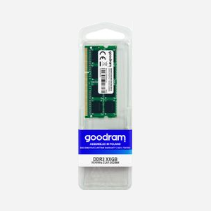Goodram Mémoire SO-DIMM 4GB DDR3 1333MHz PC3-10600 204-Pin CL9 1.5V Unbuffered 512Mx8 Module pour Ordinateur Portable - GR1333S364L9S/4G