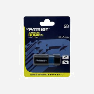 Patriot Memory Supersonic Rage Lite 32Go USB Type-A 3.2 Gen 1, Vitesse lecture 180 Mo/s, Format Slide, Résistant aux chocs, Noir/Bleu - Miniature 3