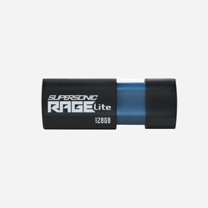 Patriot Memory Supersonic Rage Lite 128Go USB Type-A 3.2 Gen 1 (3.1 Gen 1) 120Mo/s Slide Noir/Bleu Résistant aux chocs - Miniature 1