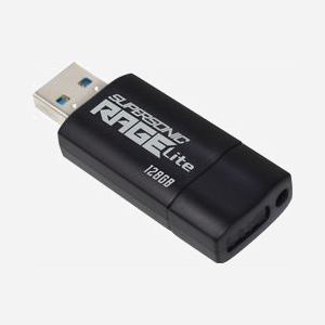 Patriot Memory Supersonic Rage Lite 128Go USB Type-A 3.2 Gen 1 (3.1 Gen 1) 120Mo/s Slide Noir/Bleu Résistant aux chocs - Miniature 2