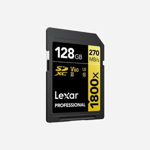 Lexar SDXC 128Go LSD1800128G-BNNNG UHS-II Classe 10 U3 V60 (270Mo/s lecture, 180Mo/s écriture) résistante (Chocs, Température, Rayons X) - Miniature 2