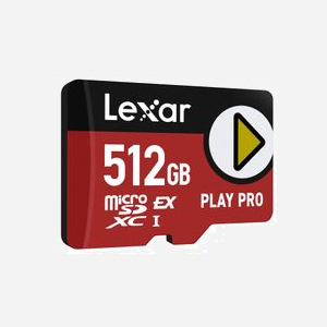 Lexar PLAY PRO microSDXC 512 Go UHS-I U3 V30 Lecture 900 Mo/s Écriture 600 Mo/s Résistante aux Chutes (LMSXPS0512G-BNNNG) - Miniature 3