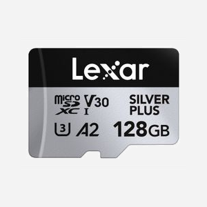 Lexar Professional SILVER PLUS, Lot de 2 MicroSDXC 128 Go UHS-I U3 V30, Lecture 205 Mo/s, Écriture 150 Mo/s, Résistante aux chocs/température - Miniature 3