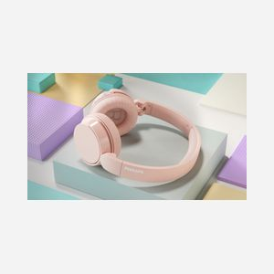 Casque Philips Série 4000 TAH4209PK/00 Rose, Bluetooth 5.3, Autonomie 55h, Haut-parleurs 32mm, Impédance 32 Ohm, Pliable, Compatible iOS/Android - Miniature 3