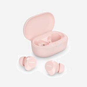 Philips TAT1209PK/00 Écouteurs True Wireless Stereo (TWS) Bluetooth 5.3 Rose - 20-20000 Hz, IPX4, Autonomie 18h, Boîtier de Charge 300mAh