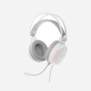 Casque Gaming Filaire GENESIS NSG-2308 Arceau Circum-aural Blanc, USB Type-A, HP 20-20000Hz, Micro Boom -42dB, Câble 2.2m, Rétroéclairage Multicolore - Miniature 2