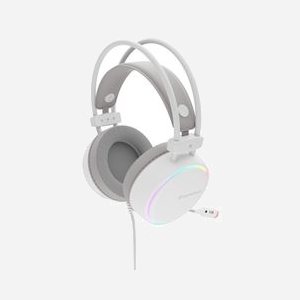 Casque Gaming Filaire GENESIS NSG-2308 Arceau Circum-aural Blanc, USB Type-A, HP 20-20000Hz, Micro Boom -42dB, Câble 2.2m, Rétroéclairage Multicolore - Miniature 4