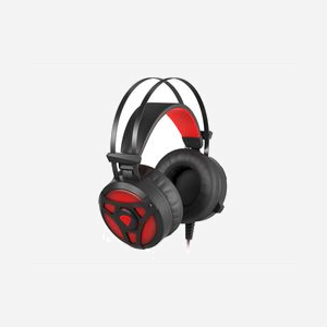 GENESIS Neon 360 Casque Gaming Filaire Circum-aural Noir/Rouge, HP 20-20000Hz, Impédance 32 Ohm, Micro Boom -48dB, Rétroéclairage Rouge, Câble 2.3m, Windows - Miniature 1