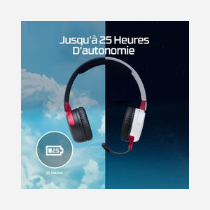 HyperX Cloud Mini 7G8F1AA - Casque gaming sans fil Bluetooth 5.3, Supra-aural, transducteurs 30mm, 20-20000Hz, micro omnidirectionnel, autonomie 25h, Noir. - Miniature 3