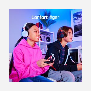 HyperX Cloud Mini – Casque Gaming Filaire Noir/Lavande, HP 7G8F5AA, HP 7G8F5AA, Micro Omnidirectionnel, Haut-parleurs 30mm, 20-20000Hz, Compatible PC/Mobile - Miniature 3
