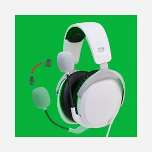 Casque Gaming Filaire HyperX CloudX Stinger II Xbox White - Haut-parleurs 50mm, 10-28000 Hz, Impédance 32 Ohm, Micro Anti-bruit, Connecteur 3.5mm - Miniature 3