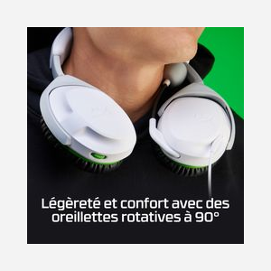 Casque Gaming Filaire HyperX CloudX Stinger II Xbox White - Haut-parleurs 50mm, 10-28000 Hz, Impédance 32 Ohm, Micro Anti-bruit, Connecteur 3.5mm - Miniature 5