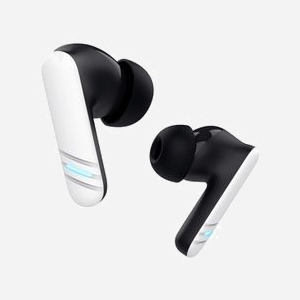 Trust GXT 409 Oxxie Écouteurs Gaming True Wireless Stereo (TWS) Bluetooth Blanc - Fréquence 100-10000Hz, Microphone à Suppression de Bruit