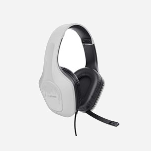 Trust GXT 415W Zirox Casque Gaming Filaire Blanc - Transducteurs 50mm, Circum-Aural, 20-20000Hz, 90dB, Microphone Boom Pliable, Câble 2m - Miniature 2