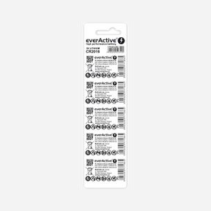 Everactive CR20165BL - Pile Lithium 3V 75mAh non rechargeable, Lot de 5, Format CR2016, Autonomie 10 ans - Miniature 2