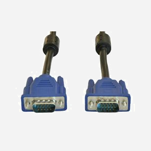Akyga AK-AV-07 Câble VGA 3m D-Sub Mâle/Mâle Noir/Bleu Résolutions SVGA/XGA/SXGA/WXGA/WUXGA/QXGA/WQXGA Contacts Nickel Diamètre 5.5mm - Miniature 3