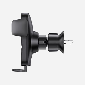 Baseus CGZX000001 Support Actif Voiture pour Mobile/Smartphone 4.7"-7.5" Fixation Ventilation Noir ABS/Silicone avec Chargeur Wireless USB - Miniature 2