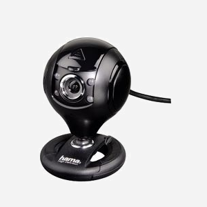 Webcam Hama 00053950 1.3MP - Résolution 1280x1024, USB 2.0, Microphone intégré, LEDs, Compatible Skype/MSN, Support écran TFT/PC portable - Miniature 1