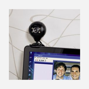Webcam Hama 00053950 1.3MP - Résolution 1280x1024, USB 2.0, Microphone intégré, LEDs, Compatible Skype/MSN, Support écran TFT/PC portable - Miniature 4