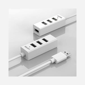 UNITEK Y-2146 Hub USB 2.0 Blanc 4 Ports, Taux de Transfert 480 Mbit/s, Interface Hôte USB 2.0, Plug and Play, Conditionnement Boîte - Miniature 2