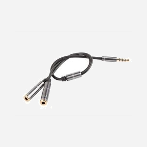 GENESIS A20 Câble Audio 3.5mm Mâle/Femelle 0.2m Contacts Or Noir/Argent Plug & Play Certification CE - Miniature 4