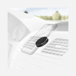 Hama 00183283 : Support Passif Magnétique Aluminium Noir pour Mobile/Smartphone - Usage Voiture - Fixation Ventouse - Manuel Inclus - Miniature 3