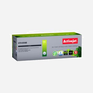 Activejet BIO Toner ATH-85NB-BIO (Remplace HP 85A CE285A, Canon CRG-725) Noir, 2000 pages, Compatible HP LaserJet Pro. Certifié ISO 9001/14001/TÜV