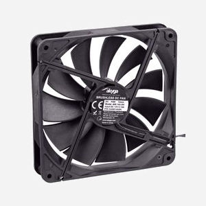 Akyga AW-14A-BK Ventilateur PC 140x140x25mm Noir ABS, câble 0.3m - Dimensions packaging : 154x26x244mm, poids 158g (poids paquet : 165g) - Miniature 2