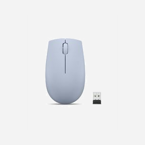 Lenovo 300 Souris Optique Ambidextre Sans Fil RF 1000 DPI Bleu - 3 Boutons, Durabilité 3M Clics, Récepteur Nano USB Type-A